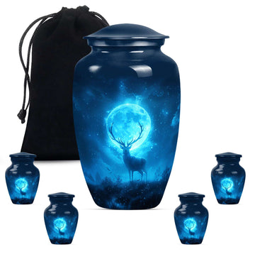 Large Urn With 4 Keepsake Urn