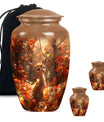 Deer Theme Large Urn With 2 Keepsake Urn
