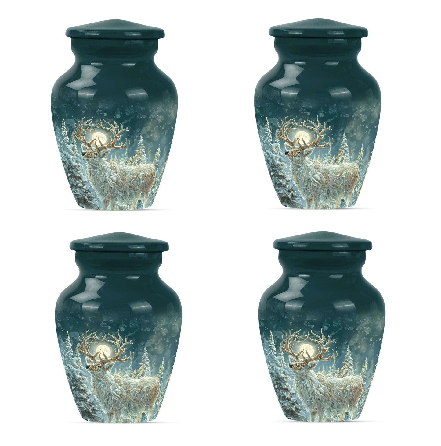 Deer Theme 3 Inch Keepsake Pack of 4