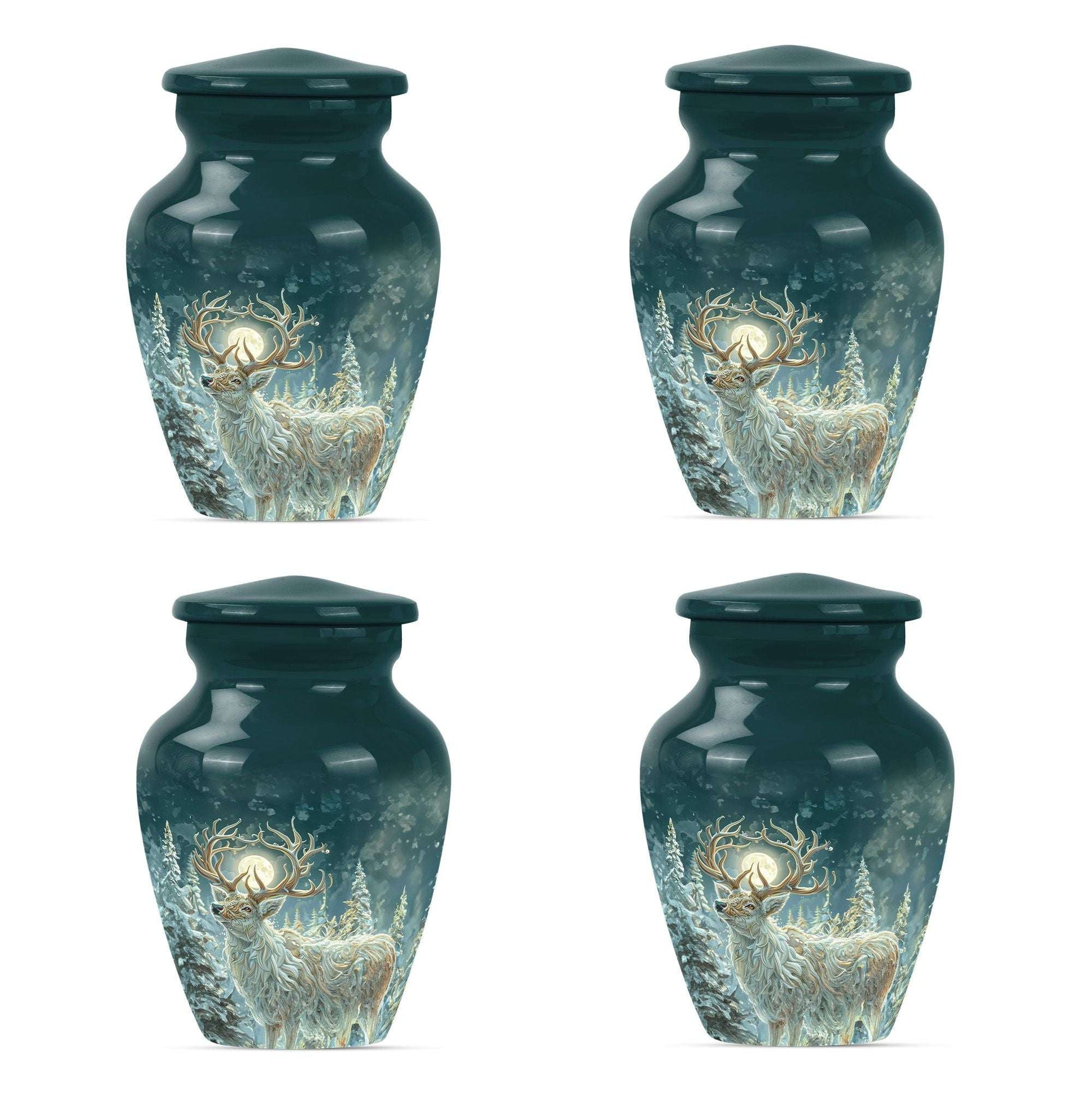 Deer Theme 3 Inch Keepsake Pack of 4