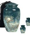 Deer Theme Large Urn With 2 Keepsake Urn