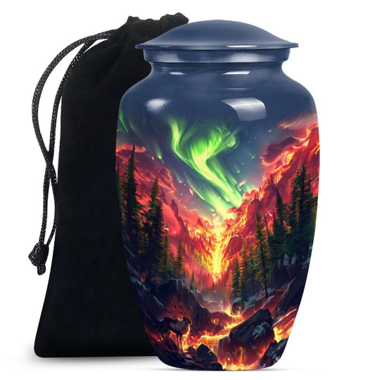 Deer Theme Large Urn 10 Inch