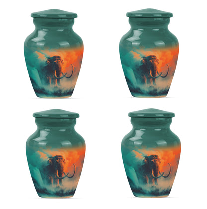 Classic 10-inch Mammoth Urn featuring Wolf Howling 