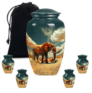 Large Urn with 4 Small Urn