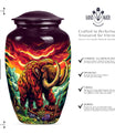 mammoth urn for dad's cremation