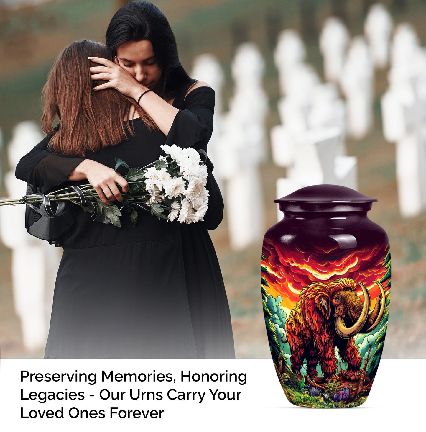mammoth urn for dad's cremation