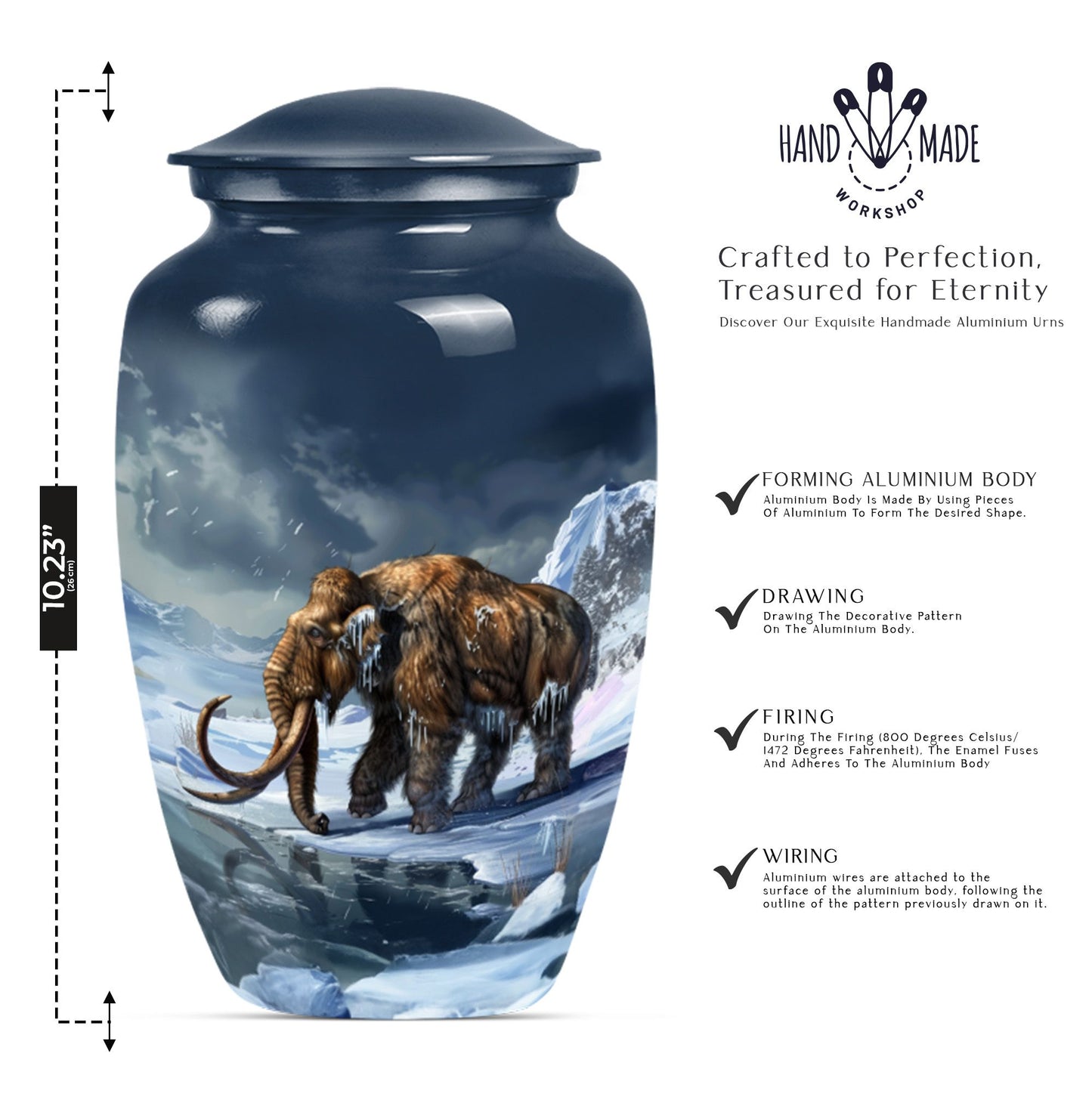 mammoth urn for ashes.