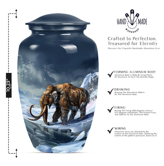 mammoth urn for ashes.