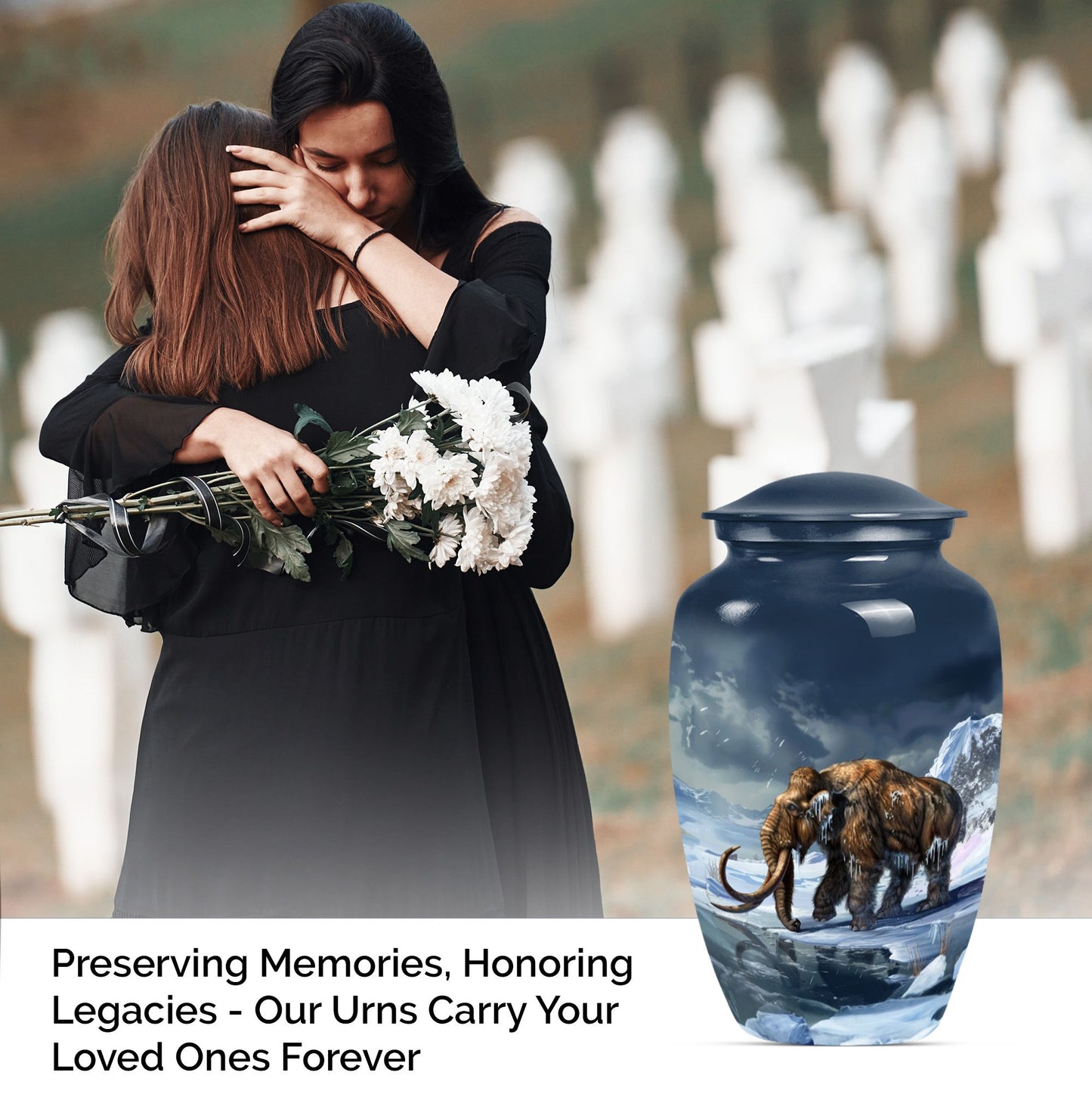 mammoth urn for ashes.