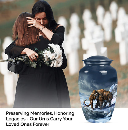 mammoth urn for ashes.