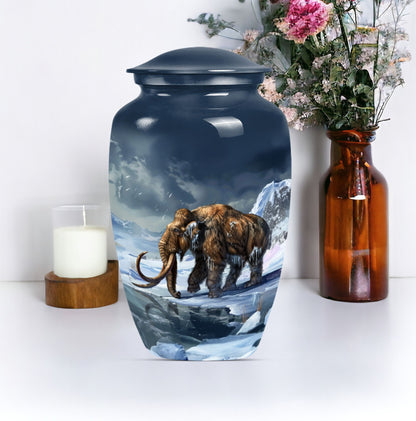 mammoth urn for ashes.