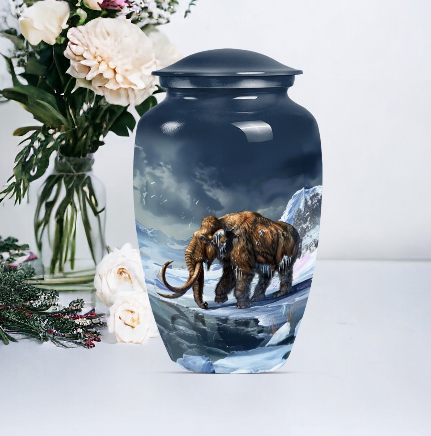 mammoth urn for ashes.