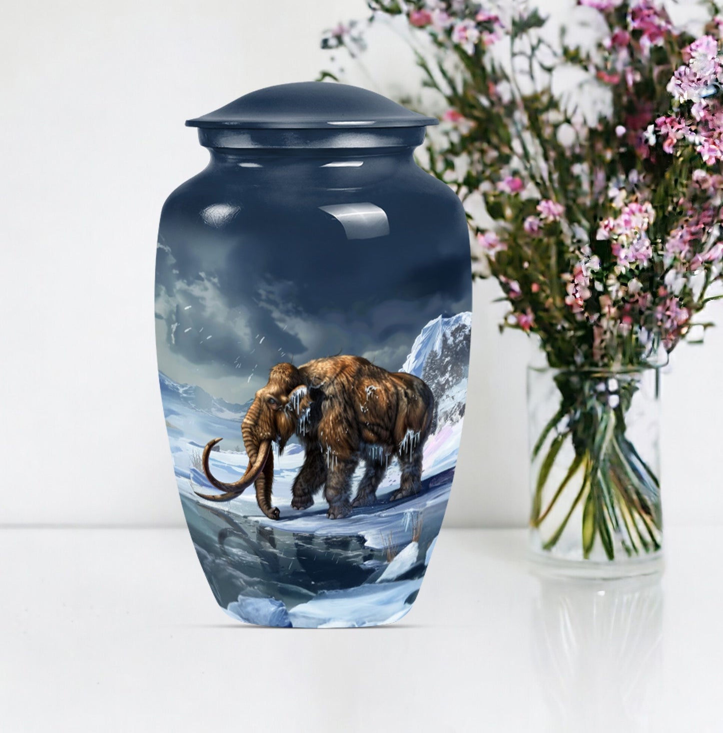 mammoth urn for ashes.
