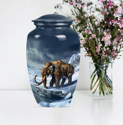 mammoth urn for ashes.