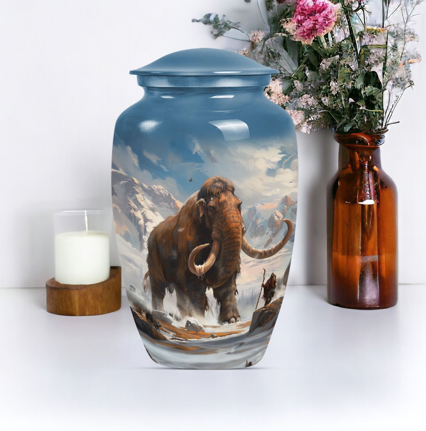 mammoth urn featuring floral design