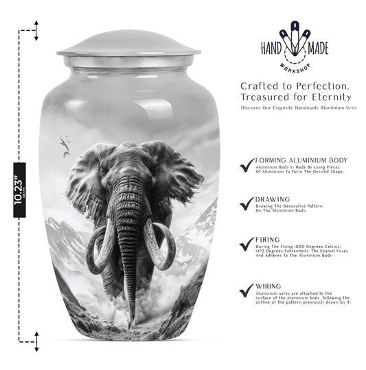 10-inch classic mammoth urn.