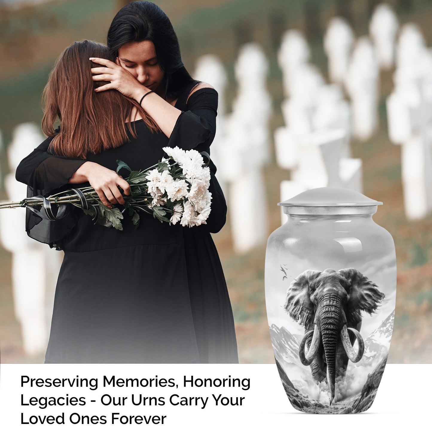 10-inch classic mammoth urn.