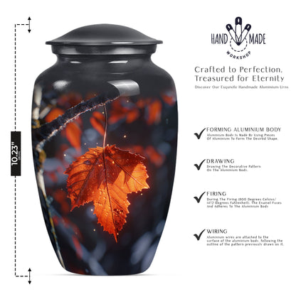 classic mapple leaf urn, perfect memorial urn for male.