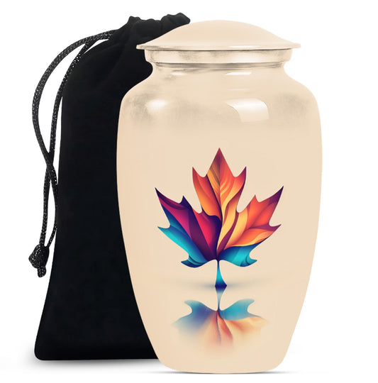 mapple leaf urn, classic design for both male and female