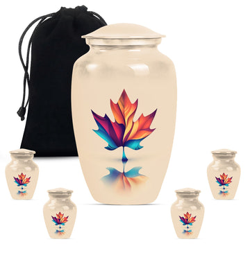 Large Urn With 4 Keepsake Urn