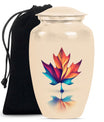 Mapple Leaf Theme Large Urn 10 Inch