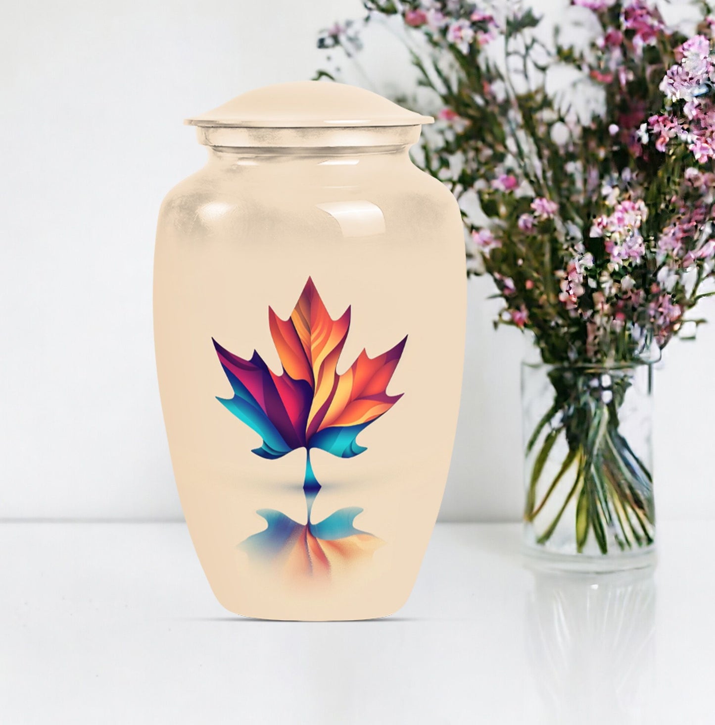mapple leaf urn, classic design for both male and female