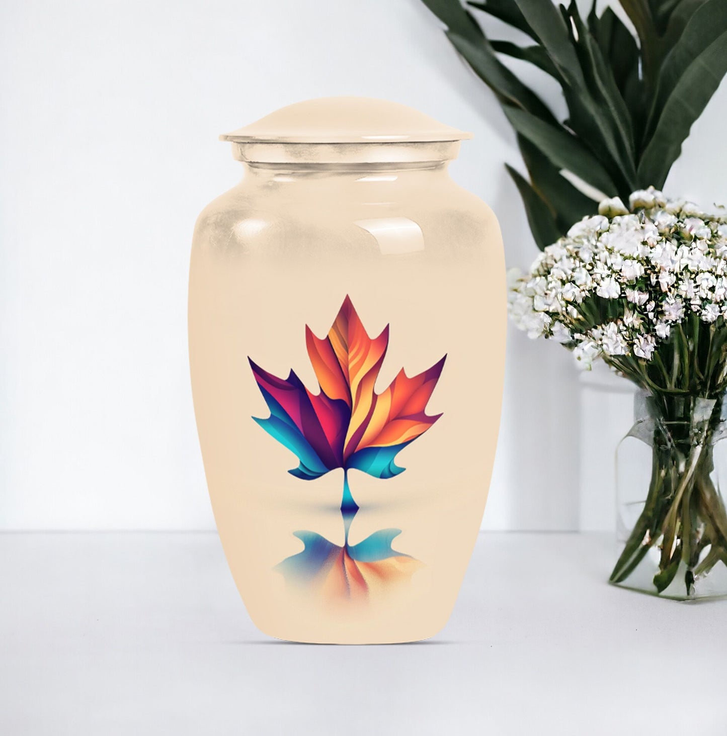 mapple leaf urn, classic design for both male and female