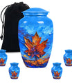 Mapple Leaf Theme Large Urn With 4 Keepsake Urn