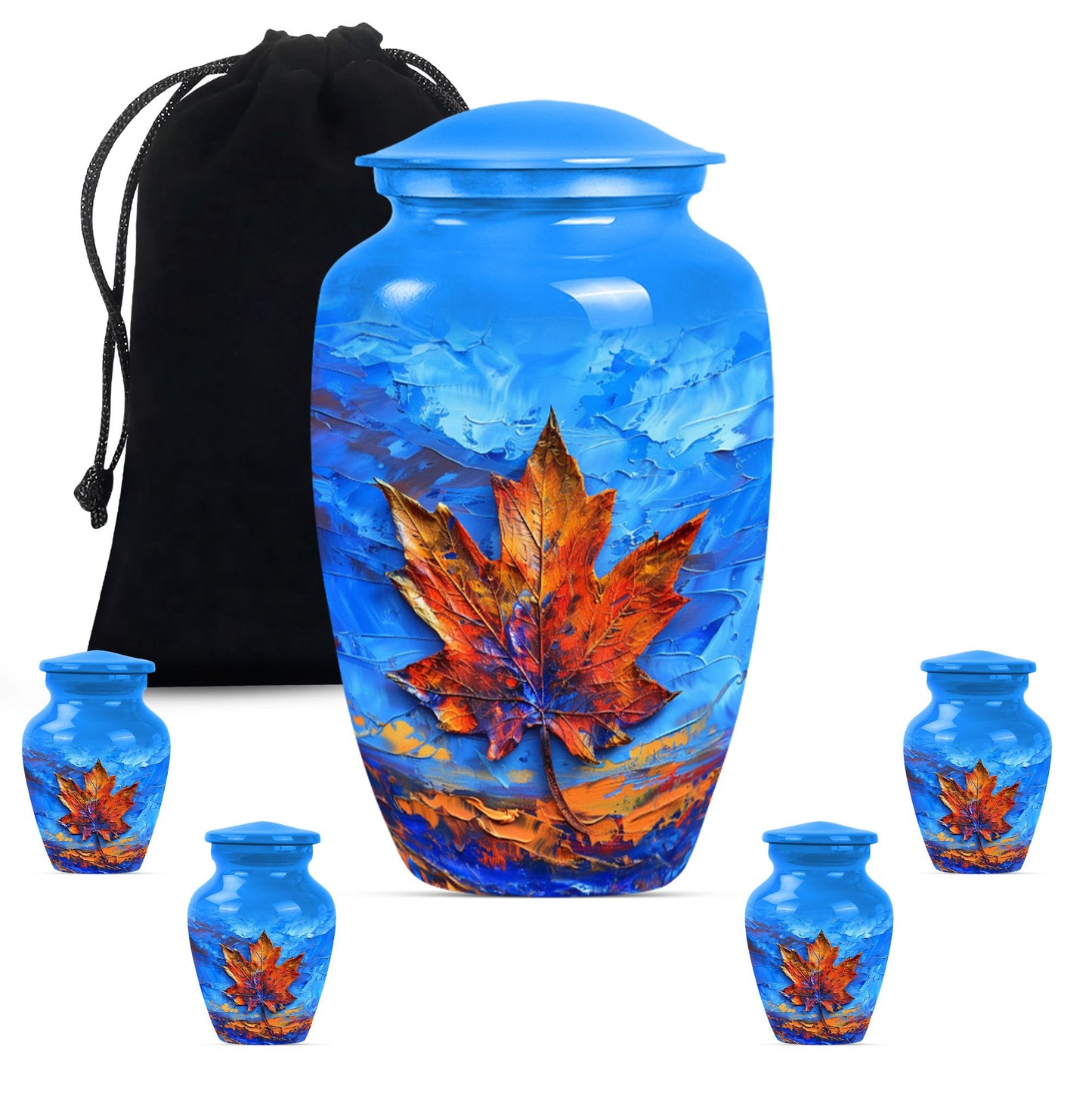 Maple Leaf Urn for Women's Ashes 