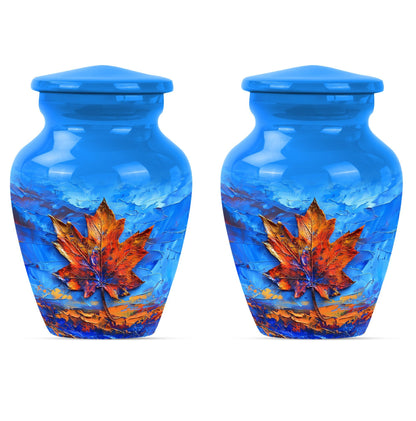 Maple Leaf Urn for Women's Ashes 