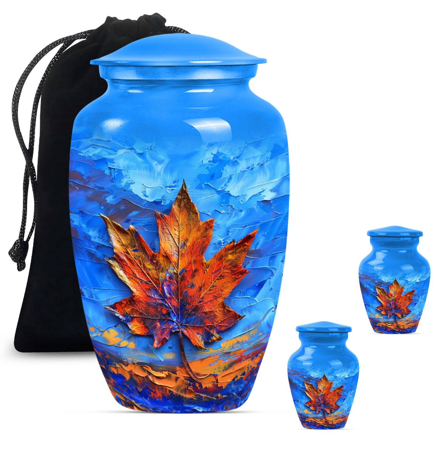 Maple Leaf Urn for Women's Ashes 