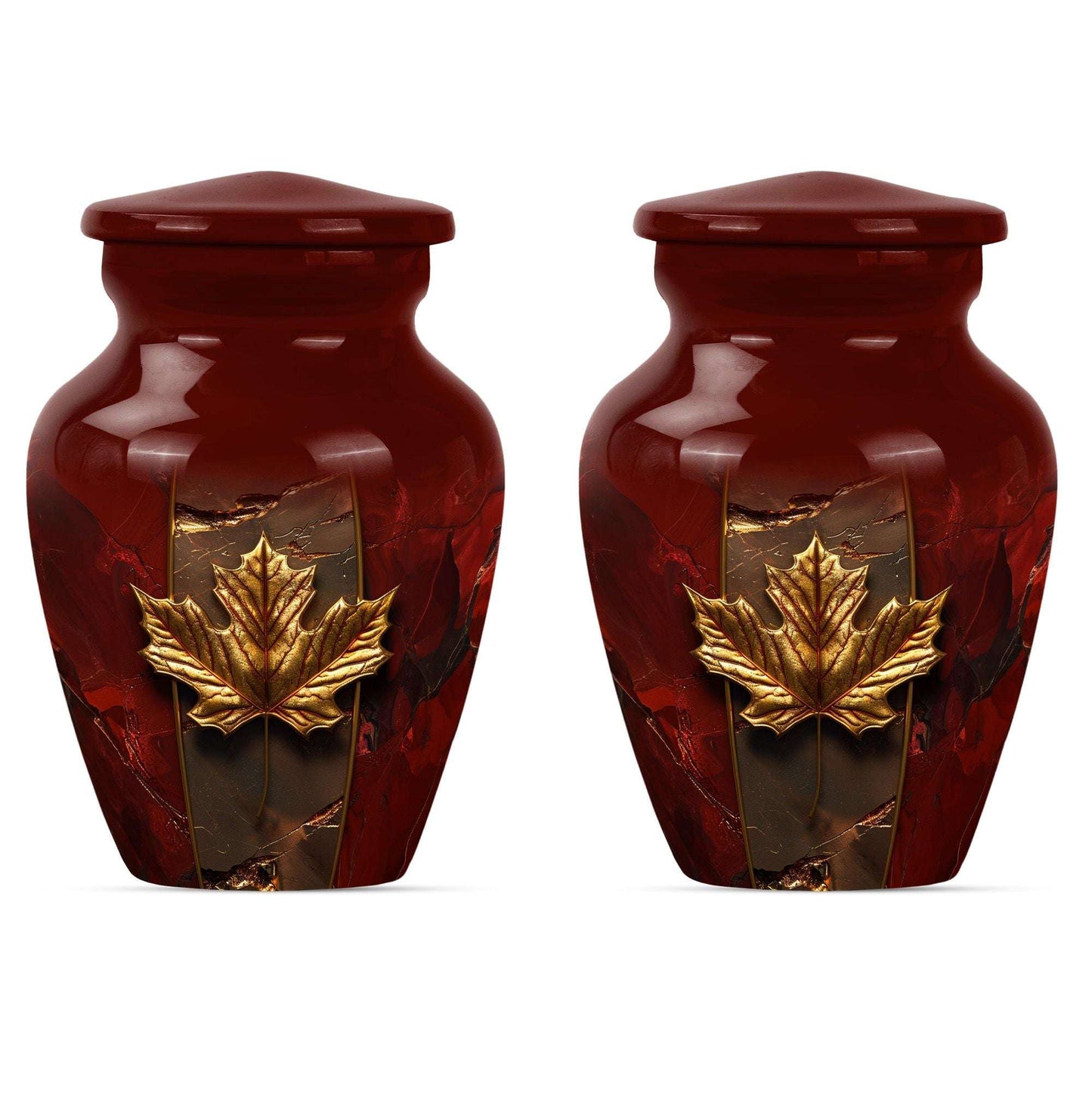Mapple Leaf Theme 3 Inch Keepsake Pack of 2