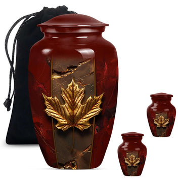 Large Urn With 2 Keepsake Urn