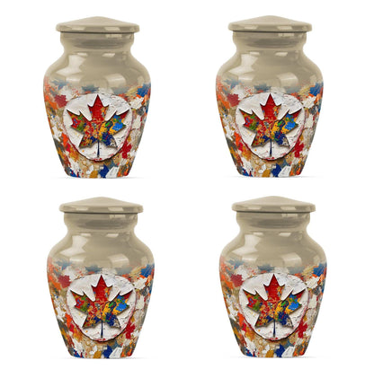 Mapple Leaf Theme 3 Inch Keepsake Pack of 4