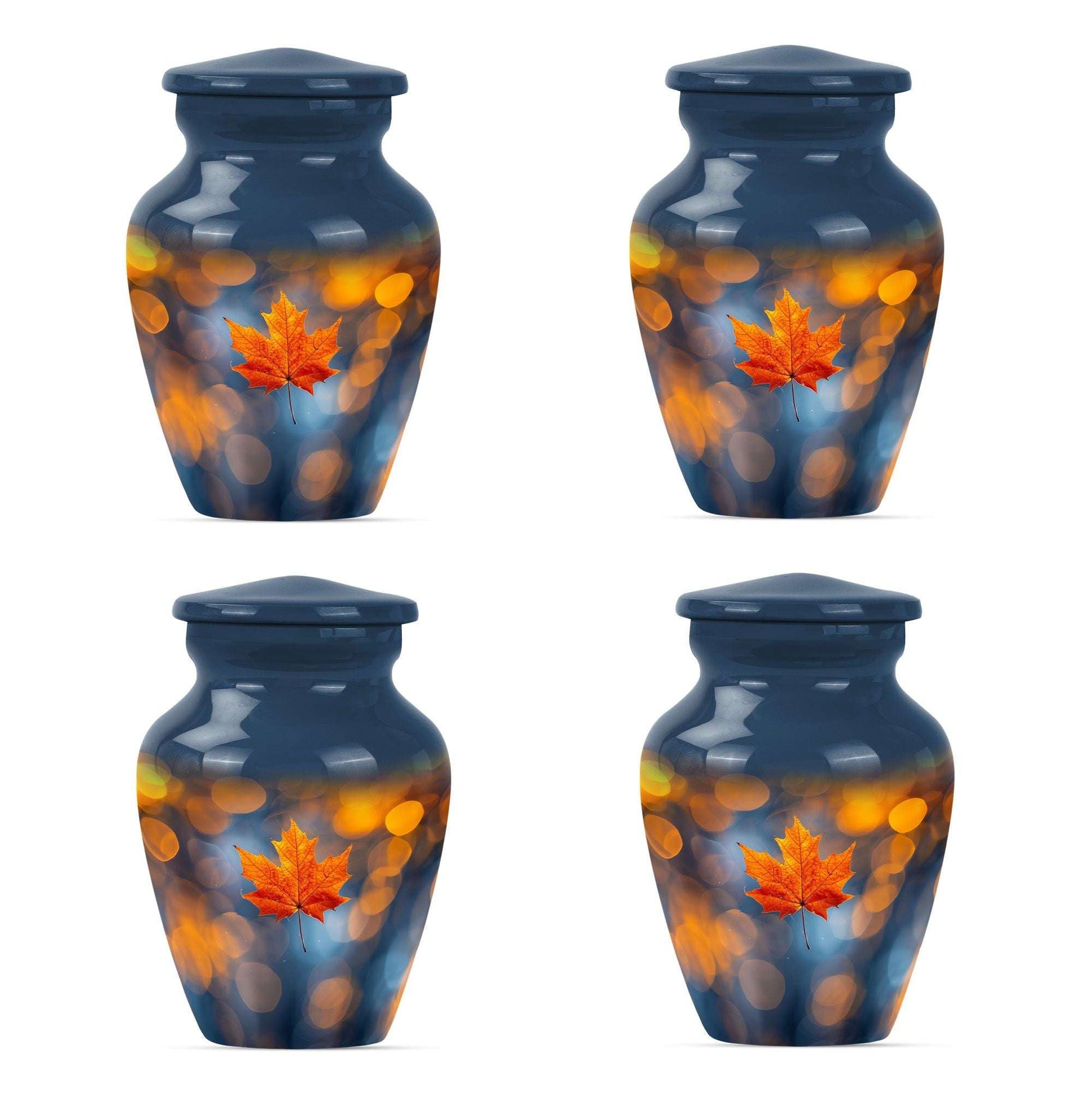 Mapple Leaf Theme 3 Inch Keepsake Pack of 4