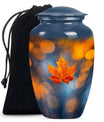 Mapple Leaf Theme Large Urn 10 Inch