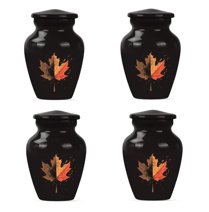 Mapple Leaf Theme 3 Inch Keepsake Pack of 4
