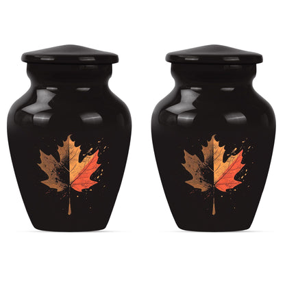 mapple leaf urn for adult male cremation ashes