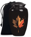 Mapple Leaf Theme Large Urn 10 Inch