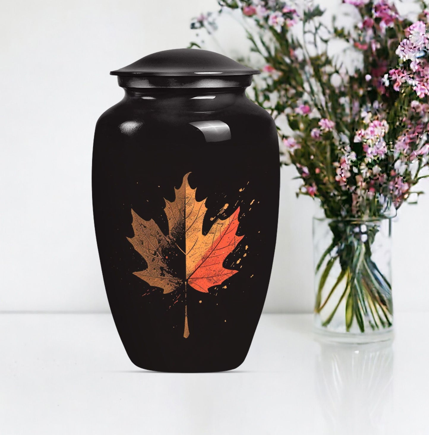 mapple leaf urn for adult male cremation ashes