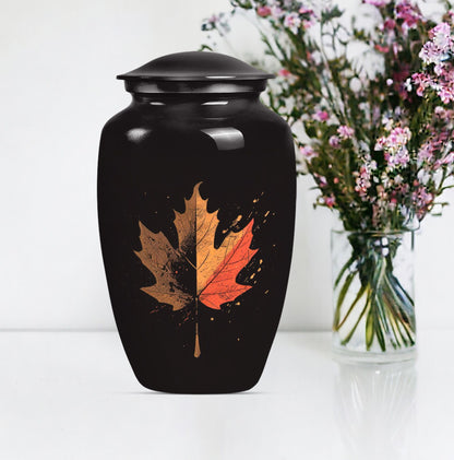 mapple leaf urn for adult male cremation ashes