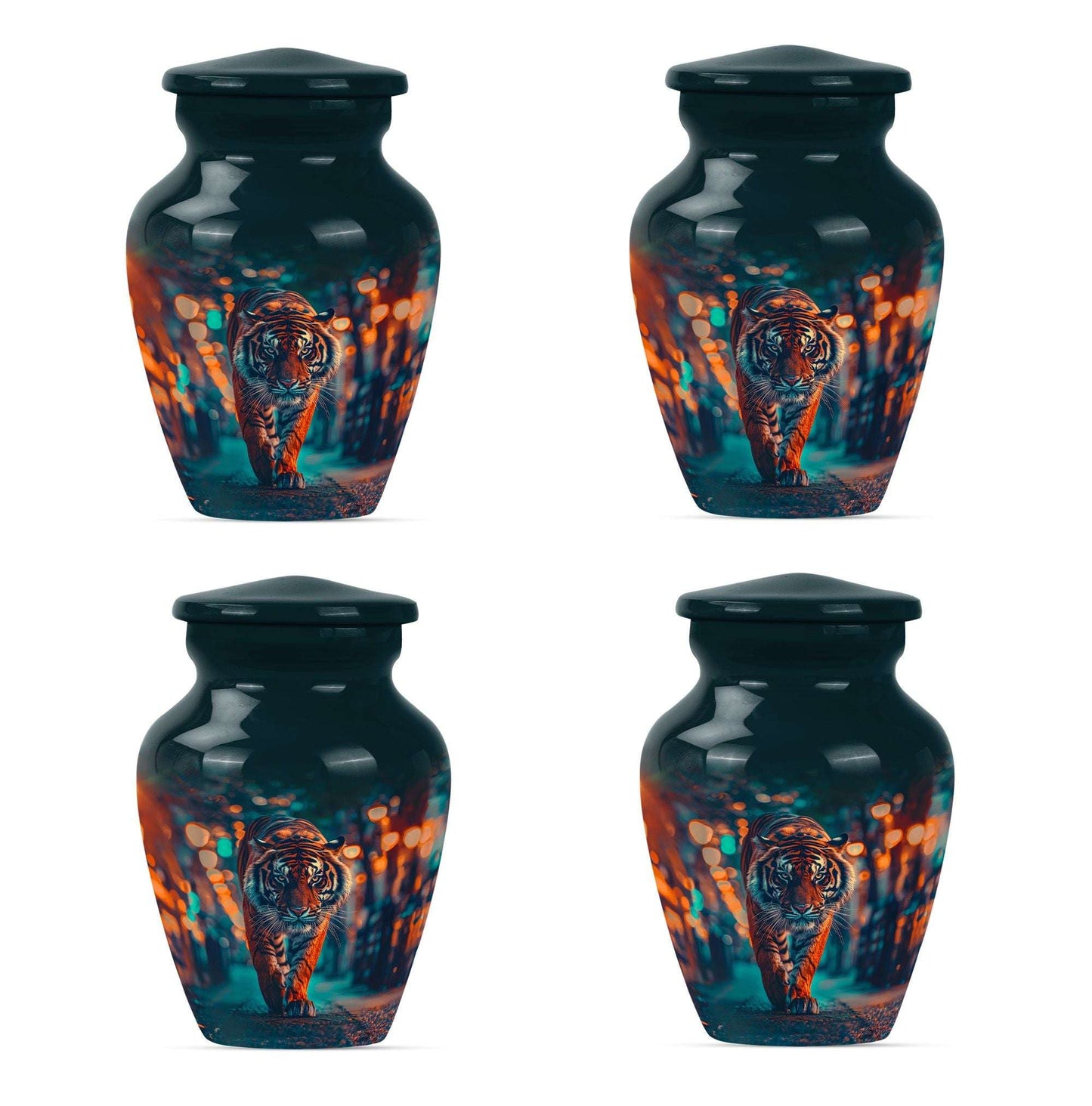 Tiger Theme 3 Inch Keepsake Pack of 4