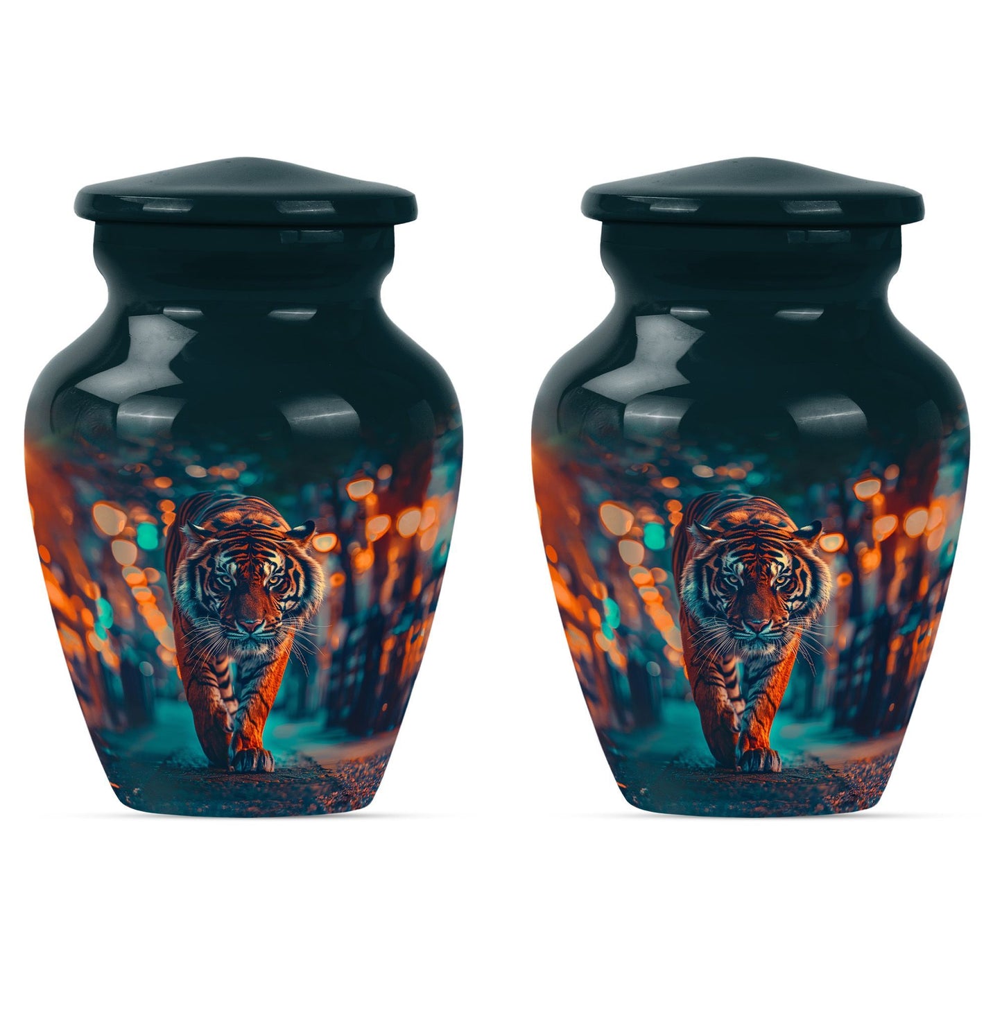  tiger urn with floral