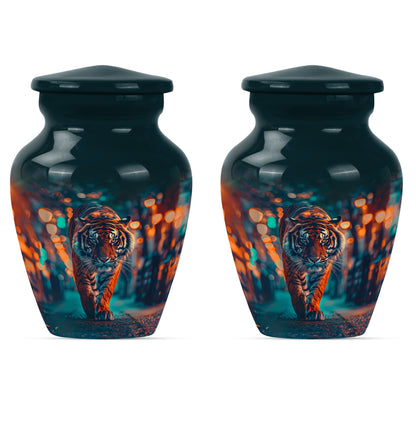  tiger urn with floral