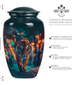  tiger urn with floral