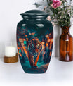  tiger urn with floral