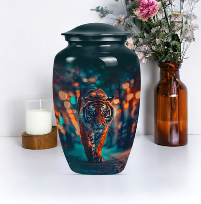  tiger urn with floral