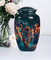  tiger urn with floral