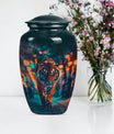  tiger urn with floral