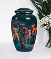  tiger urn with floral